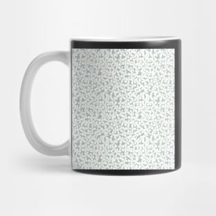 FLORAL FLOWER MEADOW RETRO VINTAGE CORALS HENRI MATISSE GREEN AND WHITE Mug